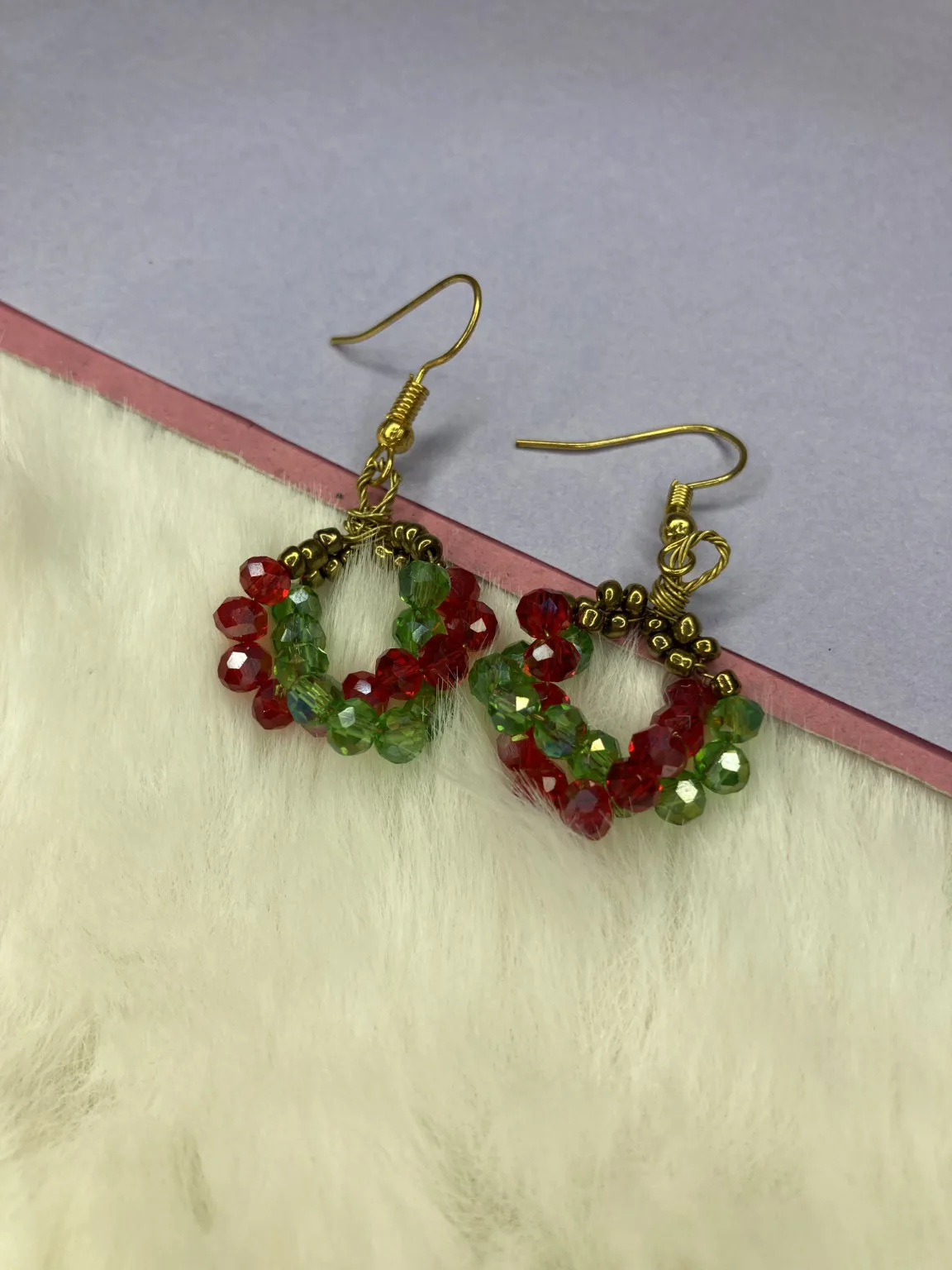 Crystal twist earrings